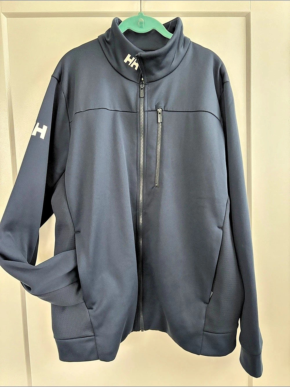 Helly Hansen Men's Crew Fleece Jacket Size 2XL Gray